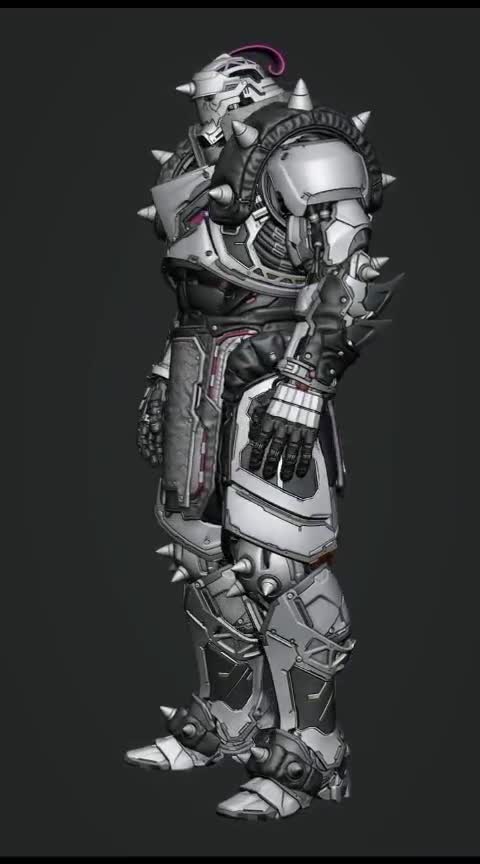 do robotic 3d figures,anime 3d ninga figurines and cyborgs,sci fi game character