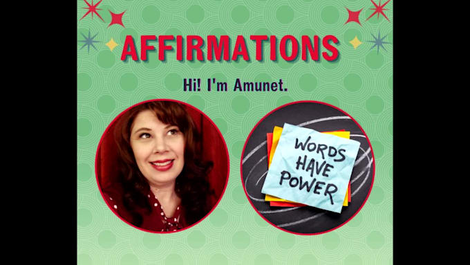 record an american female voiceover affirmation