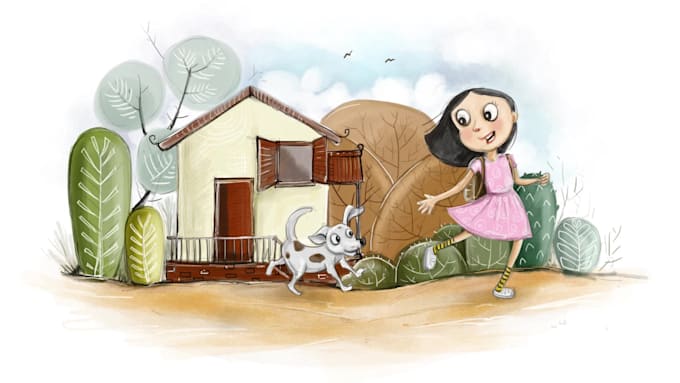bring kids stories to life with colorful custom digital art