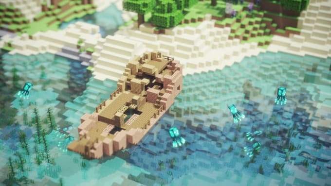make a render or animation of your minecraft world
