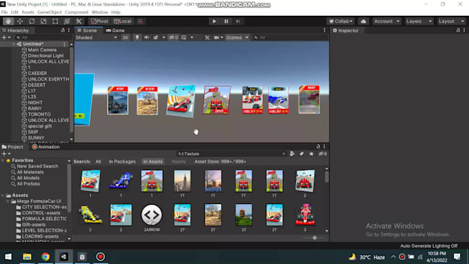 game app graphics design UI UX icons buttons  screenshots