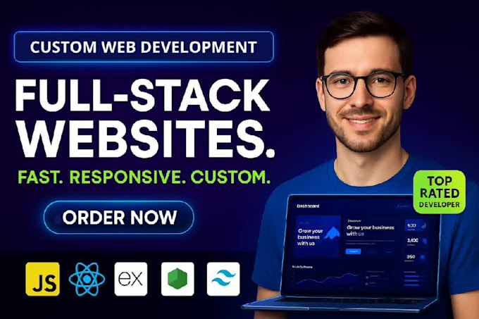 build a custom full stack website using react, node, and mongodb