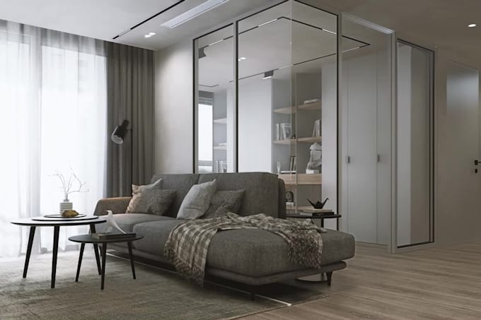 create a cinematic architectural interior animation video for your design