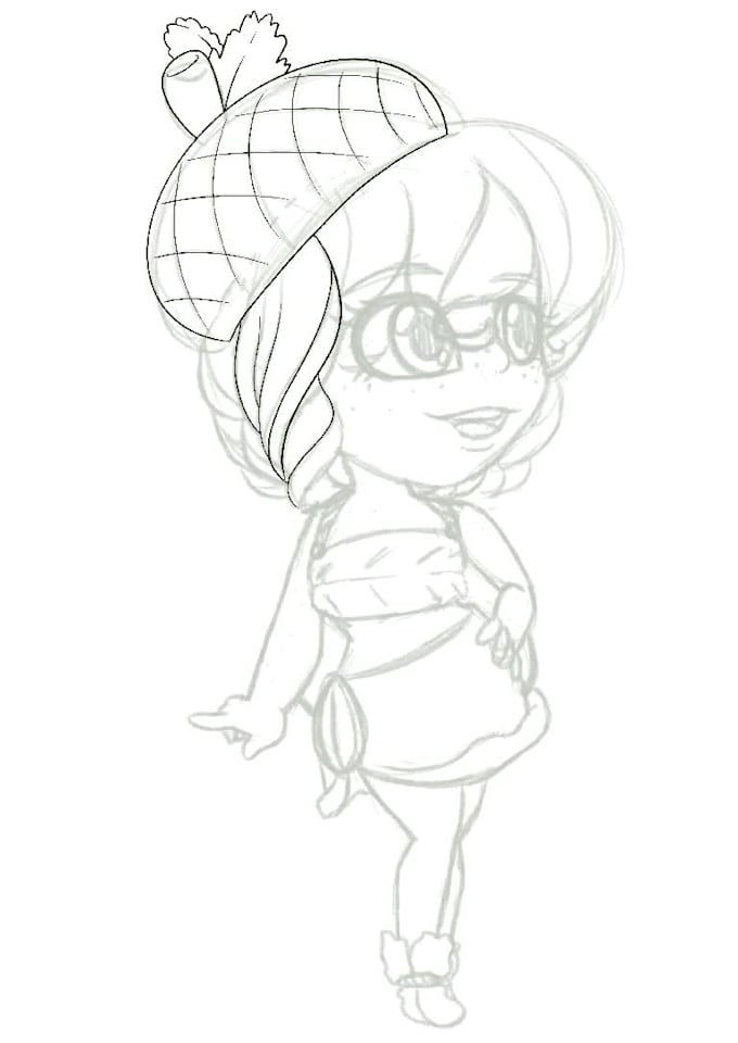 draw a cute chibi character