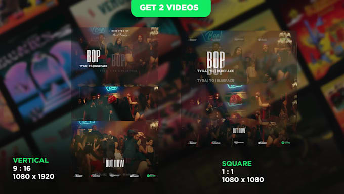create a clean music video promo video for you