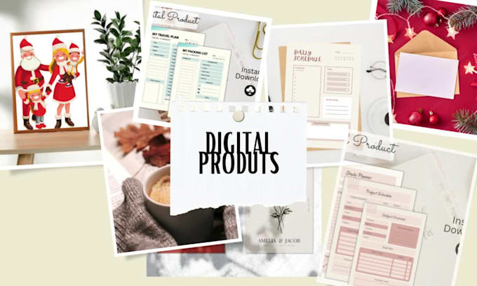 design etsy digital product for etsy shop digital product with etsy SEO