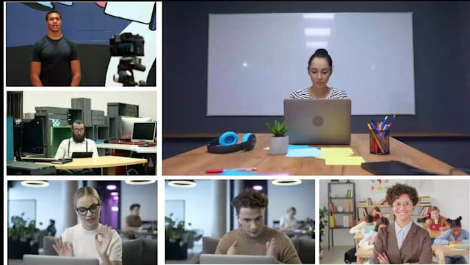 do split screen , video collage ,video grid effect