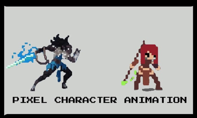 Create pixel art battle sprite sheet character animation, rpg for game ...