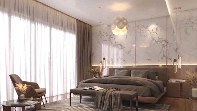 do archl and interior photorealistic rendering and animation
