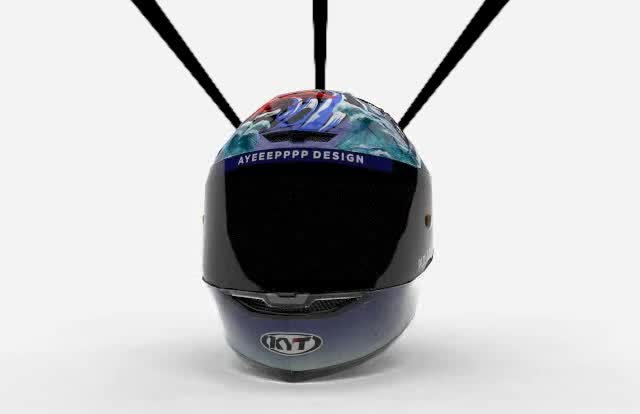 make a helmet design graphics