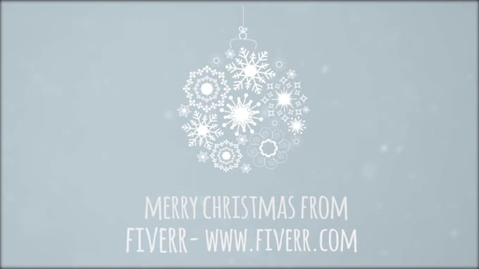 create a beautiful christmas greetings animation