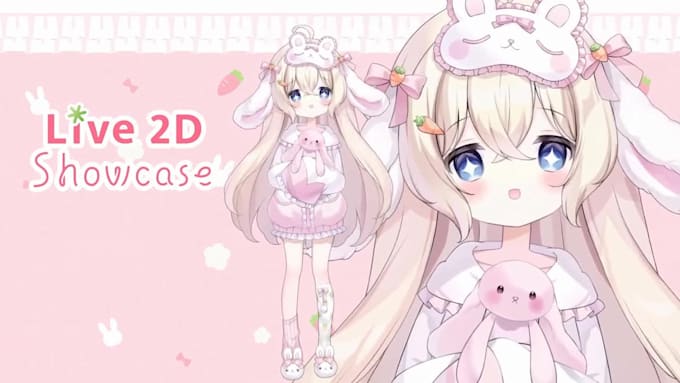 draw live 2d vtuber model, live 2d rigging, vtuber model, vtuber commission