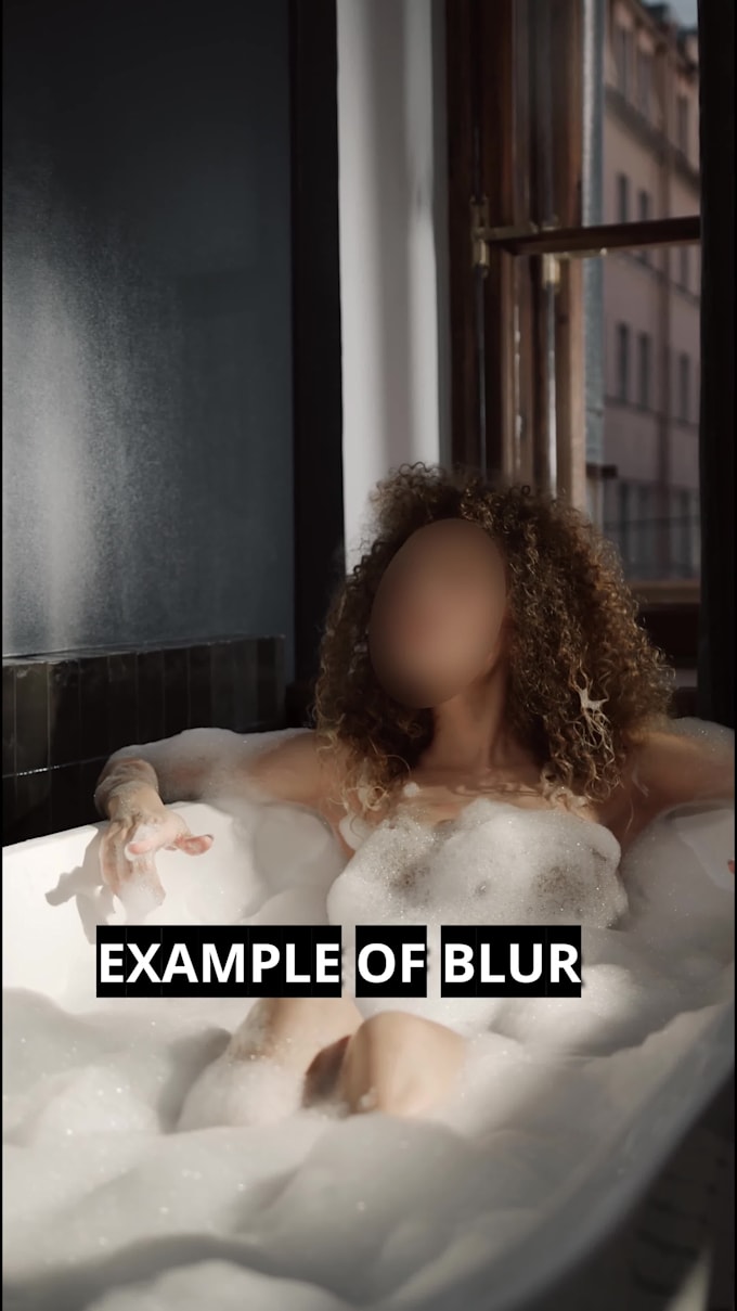 blur any part of your onlyfans promo video