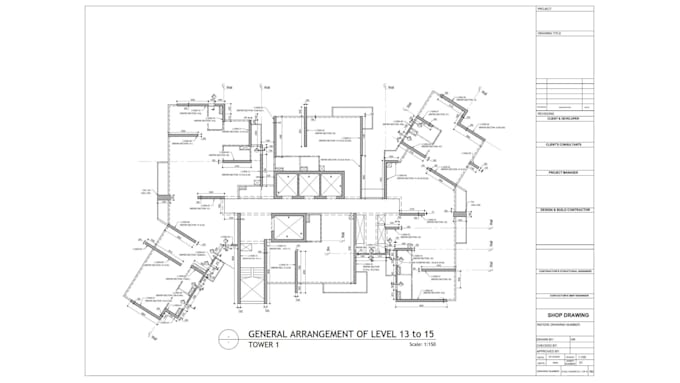 structure shop drawings and reinforcement  sections