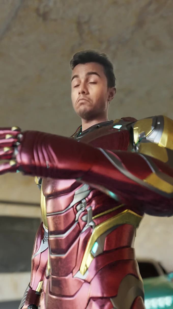 make you iron man using vfx