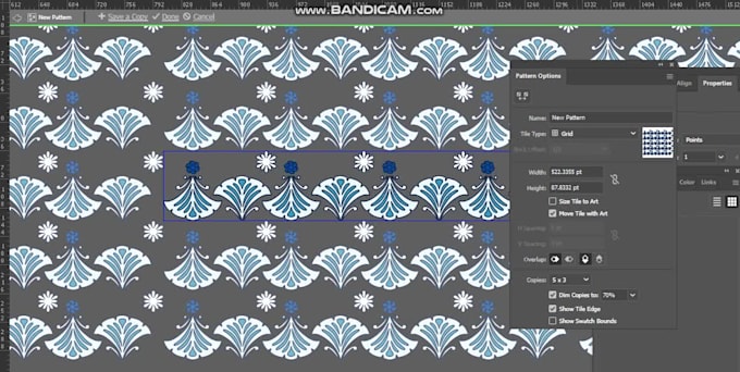 design textile vector unique seamless repeat pattern with mockup