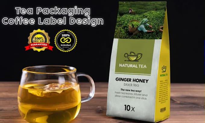 do amazing tea packaging and coffee label design