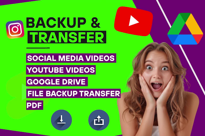 securely transfer and backup your files, videos,  and cloud storage data