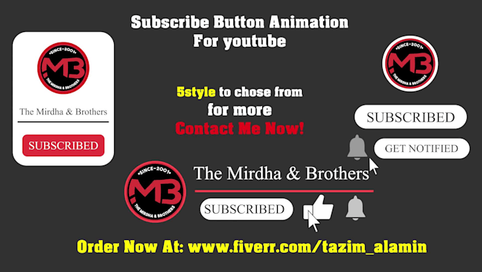 create a subscribe button animation for youtube