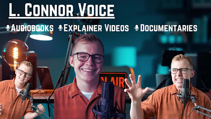 record a millennial male voice over for audiobooks or ads