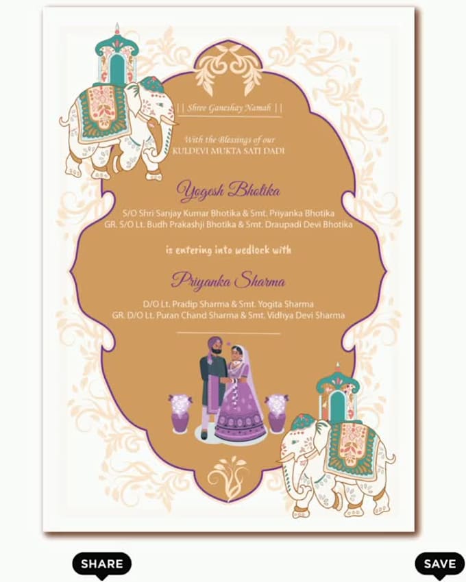 make a printable invitation card for you