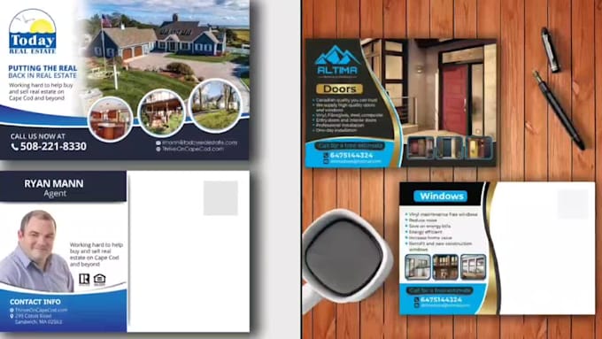 provide you a professional postcard design
