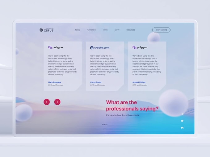 develop professional web app using cutting edge technologies