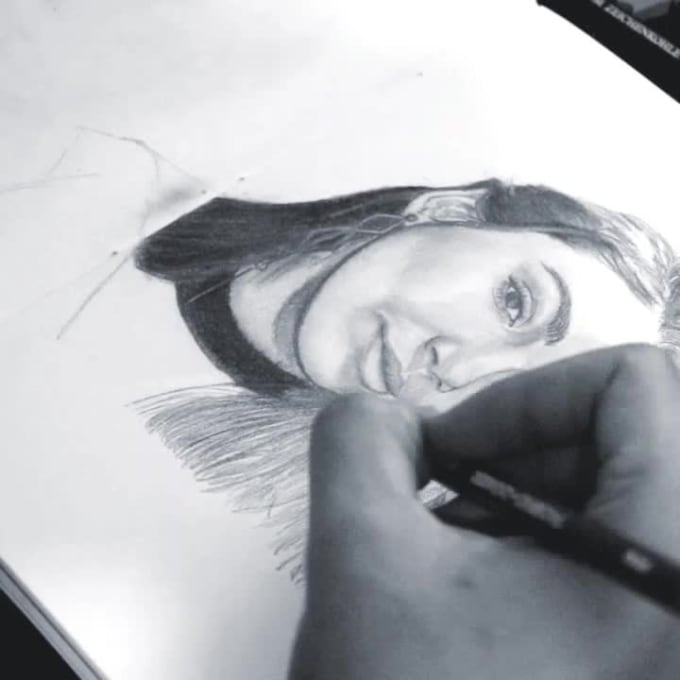 Draw Realistic Pencil Sketch Portrait From Photo By Tanaisr Fiverr 7619