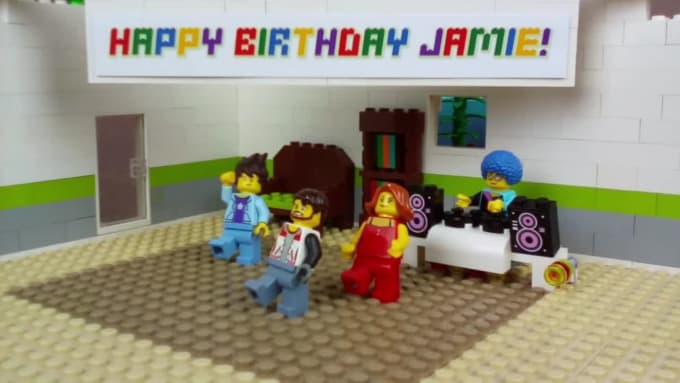 Create a personalized birthday video using lego stop motion