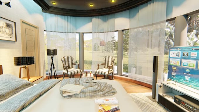 create 3d floor plan and realistic render
