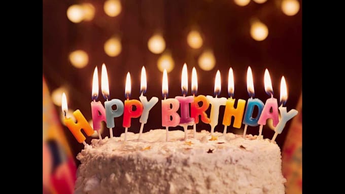 create a happy birthday video