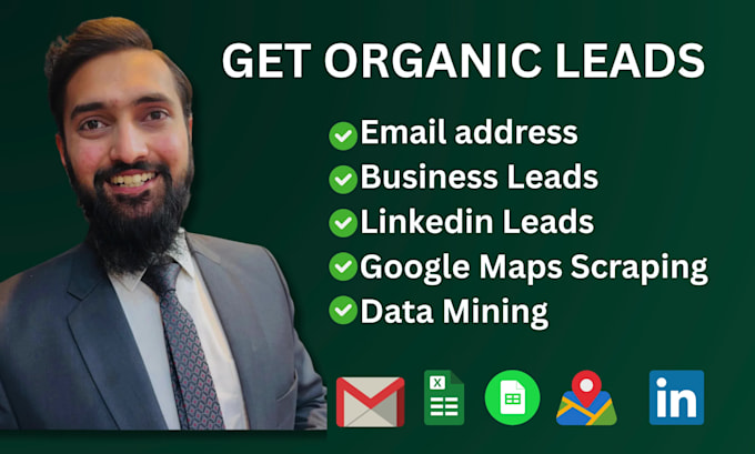 find email address, company leads, map and data scrapping
