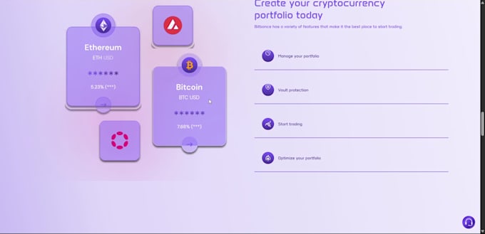 design web template with 3d model animation