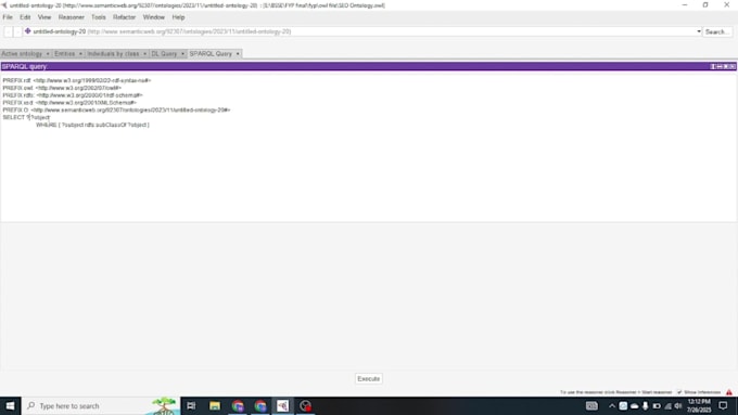 create sparql queries for ontology or knowledge graphs