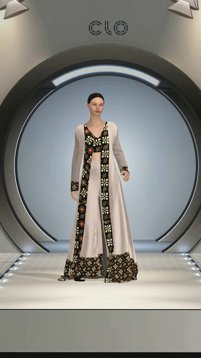 make any 3d fashion designs and patterns