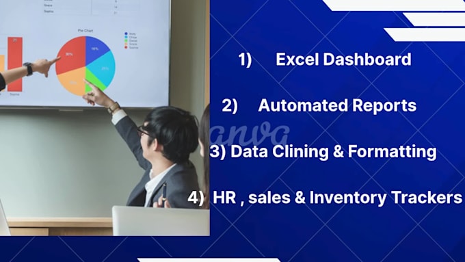 create excel dashboard, sales trackers and automated reports