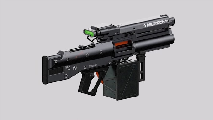 make 3d weapons model for your product or your game