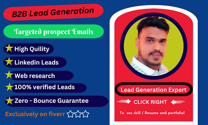 be doing b2b lead generation and emailing out via linked