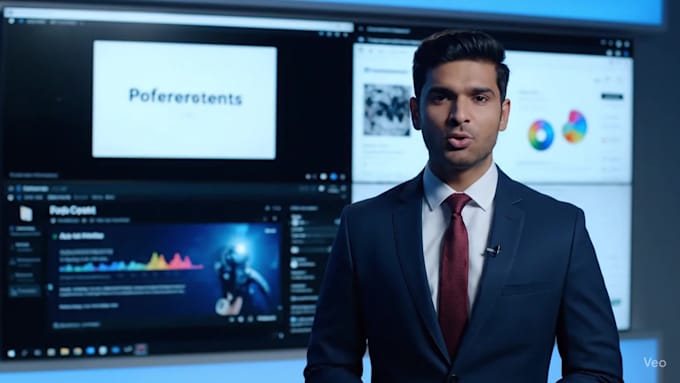 create a professional, smart, commercial ai veo3 video