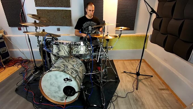 record acoustic or midi drum tracks for your song