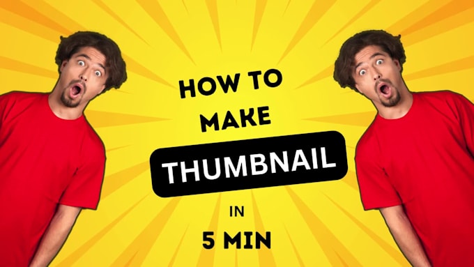 design eye catchy amanzing youtube thumbnail