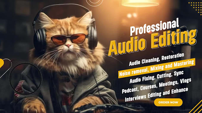 do audio editing noise reduction and cleanup