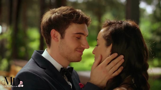 create a cinematic wedding music video