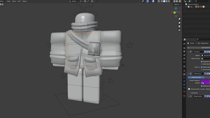 model and rig anything with roblox, character, monster, blender, building