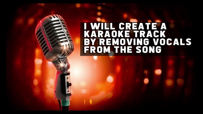 create a karaoke track by removing vocals from the song
