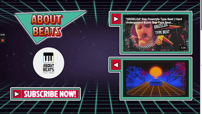 Create best animated youtube end screen video by Tonyandreas | Fiverr