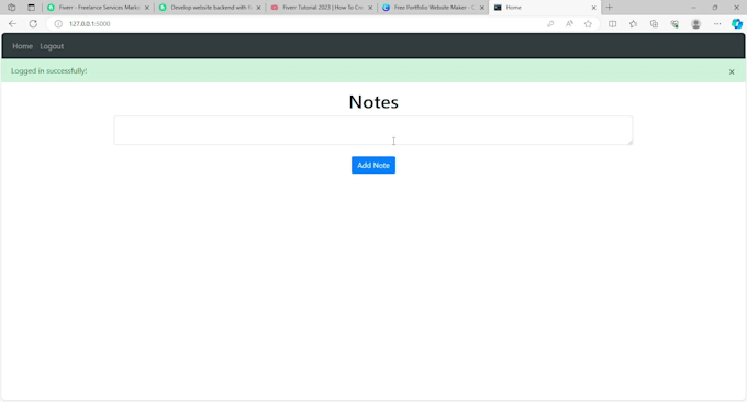 Develop website backend with flask python by Oluwatobi_peter | Fiverr