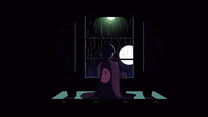 create the lofi and haunted animation