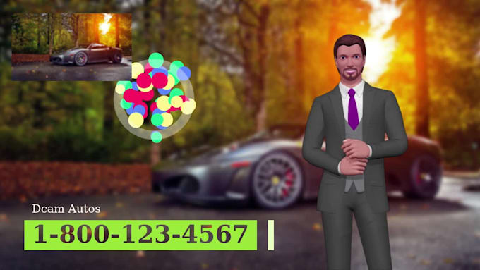 create eye catching 3d avatar animation live action video for your business