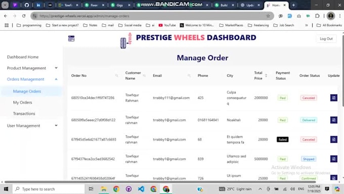 fix error, bug or add features to website